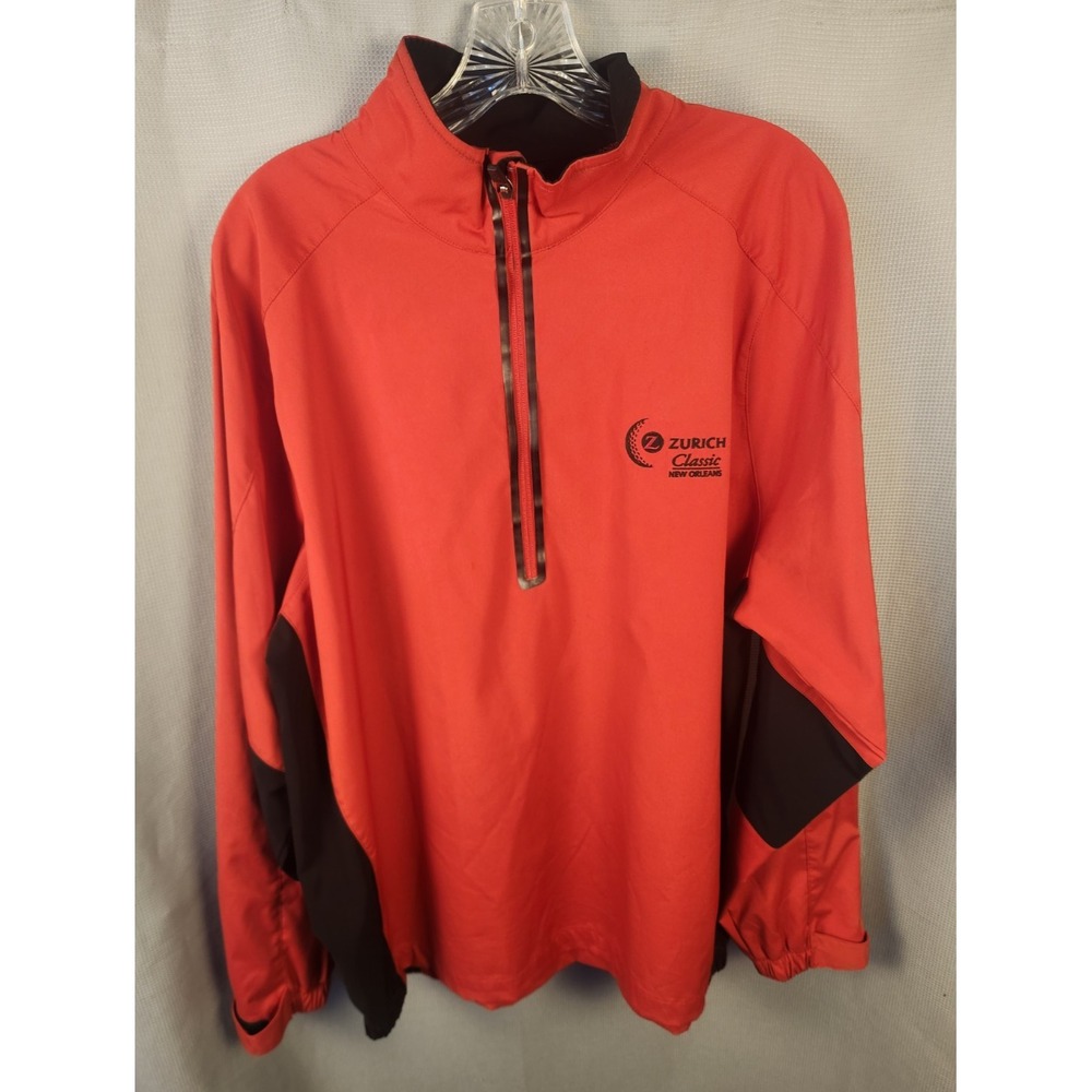 Zero Restriction Jacket Mens Large Tour Series Active Performance Golf Half Zip